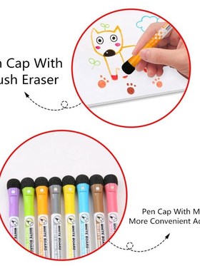 Magnetic Dry Erase Markers (8 Pack) Low Odor White Board Mar