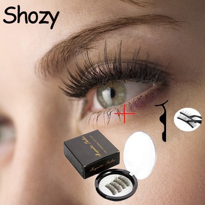 Shozy Magnetic eyelashes with 3 magnets magnetic lashes natu