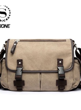 SCIONE Vintage Men's Briefcases Shoulder Bag Travel Cros