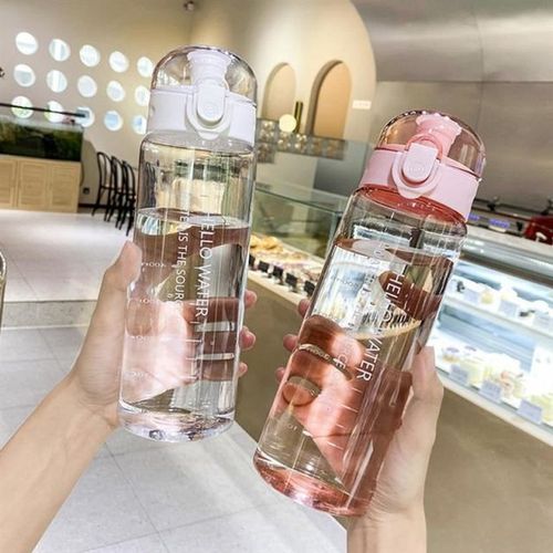 Transparent Sports Water Bottle Portable Leak-Proof Shaker B