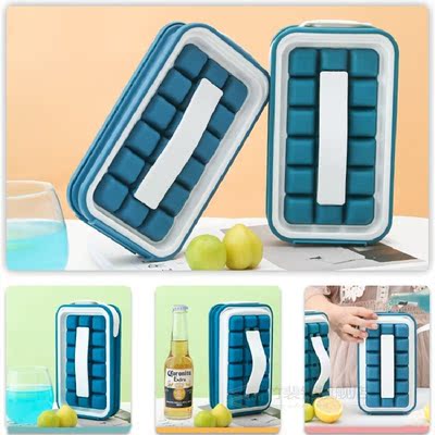 2 In 1 Portable Silicone Ice Ball Maker Foldable DIY Lattice