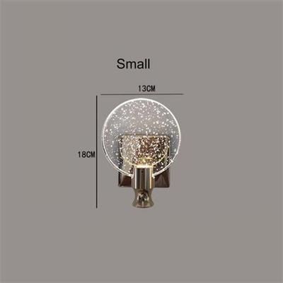 Warm White Crystal Wall Lamp Modern Minimalist Home Decor Mi