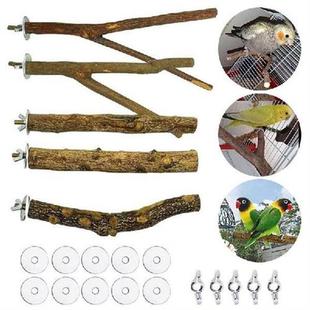 1 Set Bird Perch Grapevine Natural Wood Parrot Toy High