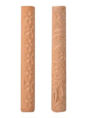 2Pcs Clay Modeling Pattern Rollers Flowers