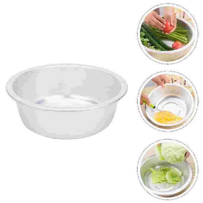 1pc Soup Pot Large Thickened Vegetable Washing Pot Utensil