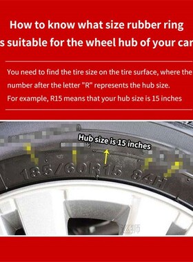 Rubber ring for protecting and decorating automobile wheel t