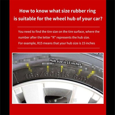 Rubber ring for protecting and decorating automobile wheel t