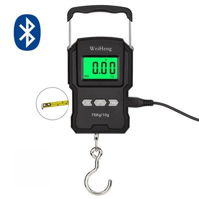 WeiHeng 75kg/10g Electronic Hook Scale Rechargable LCD Displ