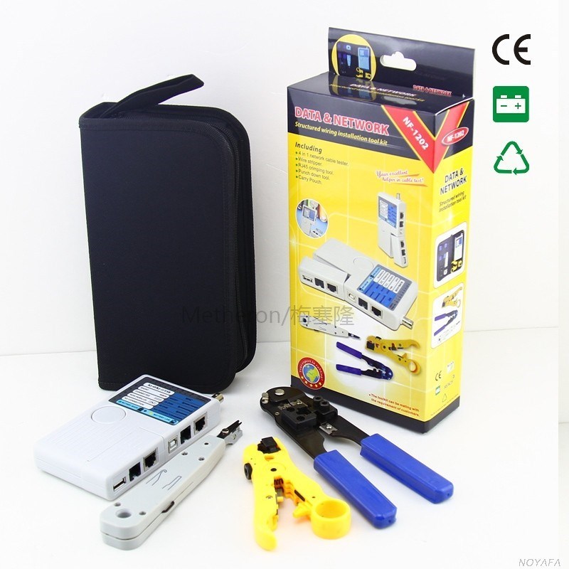 High Quality NOYAFA NF-1202 4in1 Crimping Tool RJ45 Wire Tra