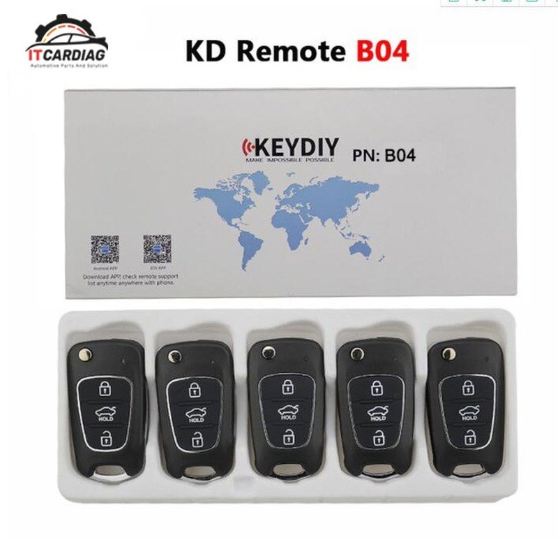 KEYDIY Original 5pcs KD Black B04 3 Button B series niversia