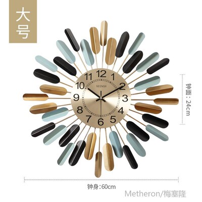 Wall Clock Modern Design Large 3D Clock Watch Metal Modern D