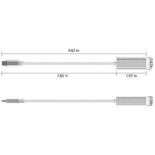 4in1 Thunderbolt 3 USB-C to HDMI Adapter 2x USB3.0 Type-C PD