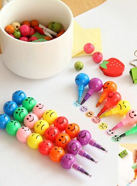 Colorful Crayons Creative Sugar Coated Haws Cartoon Graffit