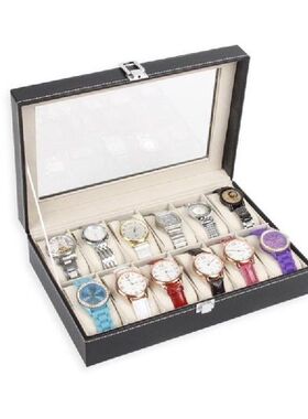 12 Grid Watch Display Case Wrist Watch Storage Box Jewelry