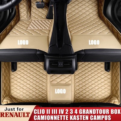 Car Floor Carpets for RENAULT Clio II III IV 2 3 4 Grandtour