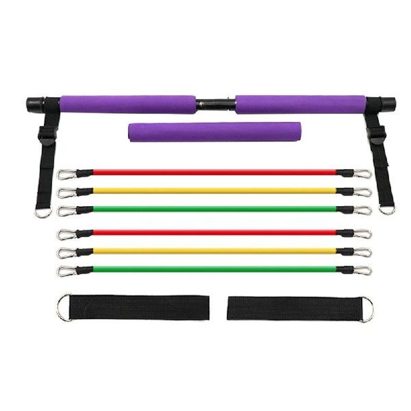 Hot Portable Squat Pilates Bar Kit,3-Section Pilates