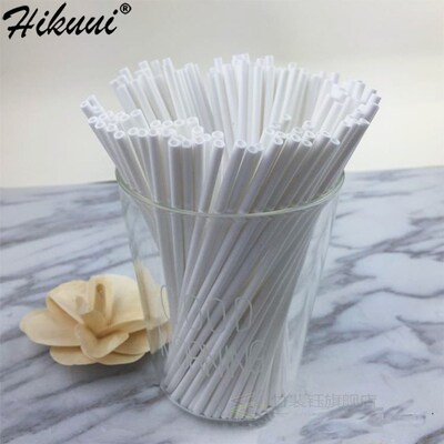 100pcs/pack 15cm Safe Plastic Lollipop Stick Cake Pop Sticks