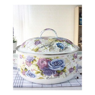 Soup Pot Cookware-Set Hot-Pot Enamel-Pot Thick 4L Universal