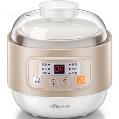 Ceracs Slow Cooker Water Stew Pot 0.8L 200W Smart Reservatio