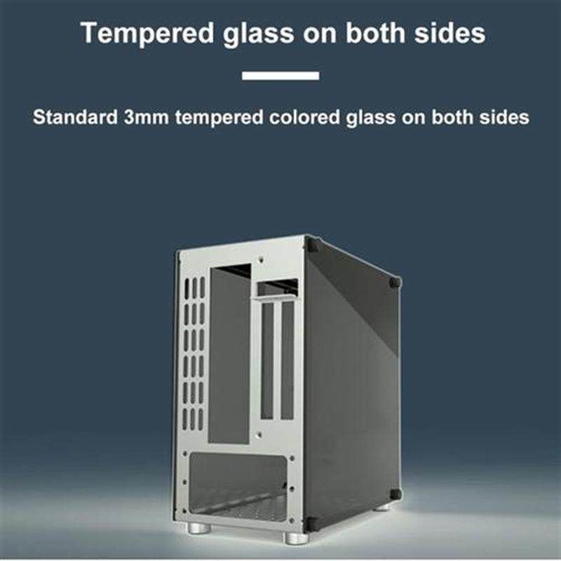 PC Gaming Case All Aluminum ITX Computer Cabinet Mini A4 Des