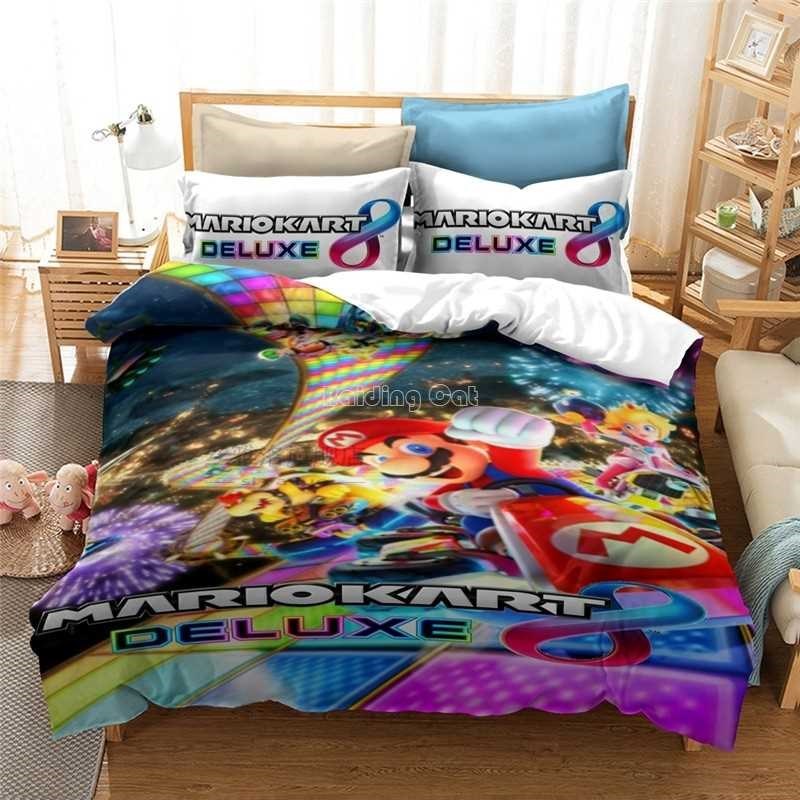 Super Mario 3d World Odyssey  Pattern Bedding Set Lovely Chi