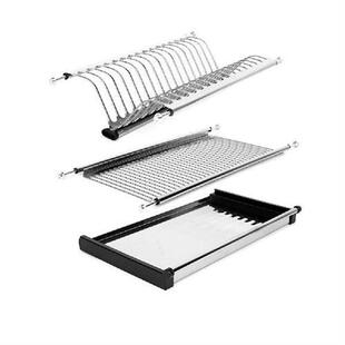 Stainless Steel Dish Rack Kitchen Storage Holder Plate Bowl