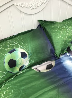 3D Football Bedding Set Autumn Bed Sheet Set Comforter Duvet