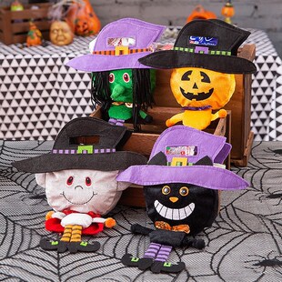 Halloween candy bag scene layout children kindergarten