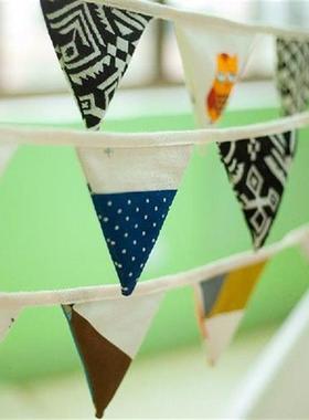 2020 New Sell Cotton Fabric Baby Birthday Accessories Flags