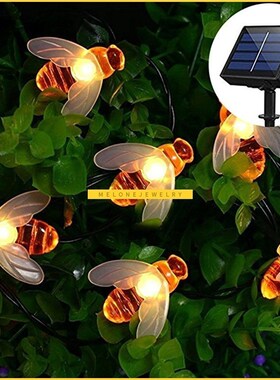 Bee String Lights 20/50 Led Outdoor Solar Power LEDs St Wate