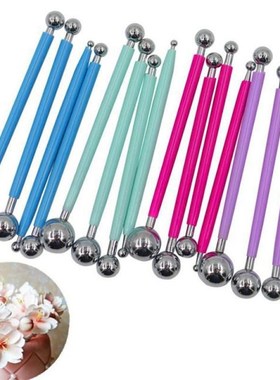 4PCS Cookie Cutters Flower Sugarcraft Metal Ball Modelling S