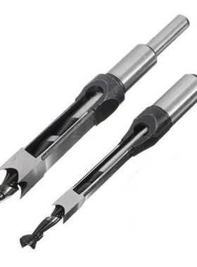 2Pcs Wood Drill Bits Square Hole Drill Bits Woodworking Mort