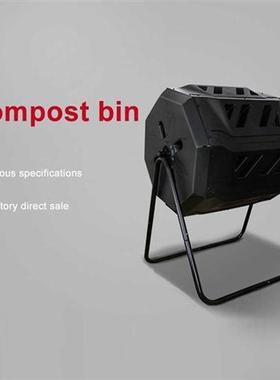 Compost Bin Outdoor Dual Chamber Tumbling Composter Gardenin