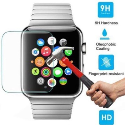 2PCS For Apple Watch Glass Screen Protector Tempered Glass