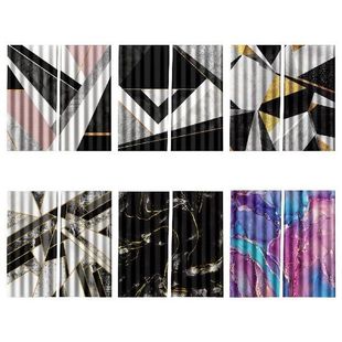 Polyester Fabric Bathroom Shower Curtains Window Curtain