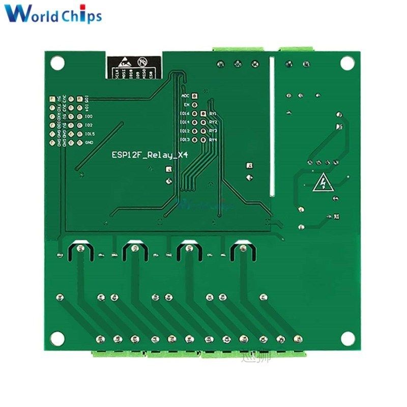 ESP8266 ESP-12F WIFI Relay Module 4 Channel AC90-250V/DC7-30