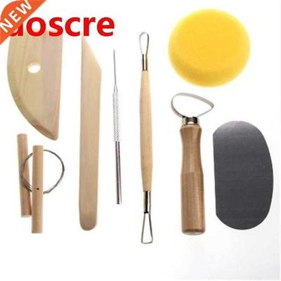 8pcs Pottery Tool Set Pottery Clay Ceramics Molding Tools Wo