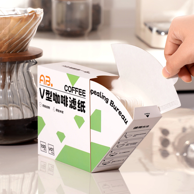 AB咖啡滤纸扇形V型v60