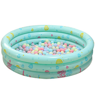 充气泳池儿童波波池球池室内家庭三环家用水池婴儿海洋游泳池加厚