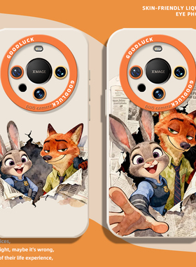 尼克朱迪手机壳适用华为mate800promax疯狂动物城70proplus卡通可爱60情侣50pro+新款硅胶40E防摔30pro保护套
