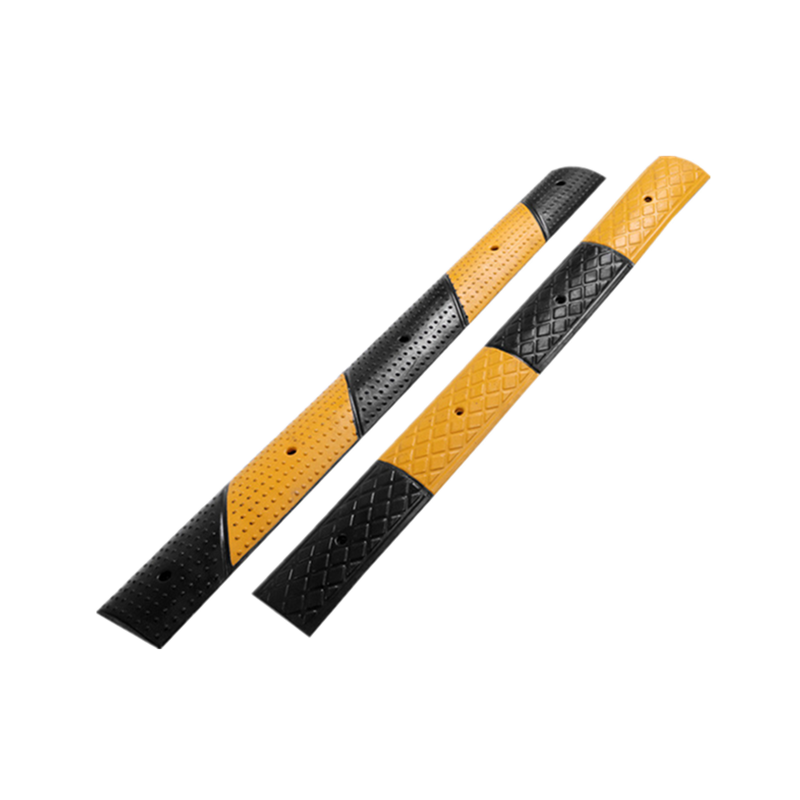 微型橡胶减速带汽车道路公路减速带限速缓冲减速带线槽橡胶定位器