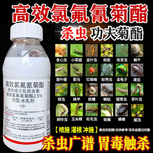 高效氯氟氰菊酯杀虫杀卵高效蚜虫桃树李树杀虫剂果树专用地下害虫