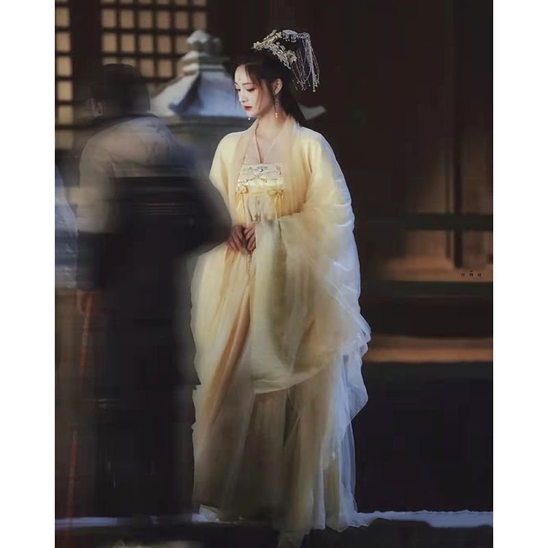 HANFU 고대 의상 개선된 가슴 길이 스커트 RU WIDE-SL
