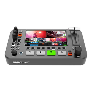 嘉视影NeoLIVE R2 Plus多机位高清视频直播导播台切换台一体机4路HDMI输入5.5英寸大屏监看支持Type-C采集