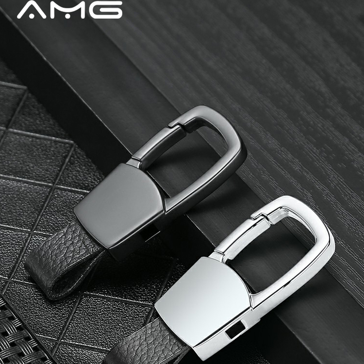 极氪专用真皮钥匙扣男士