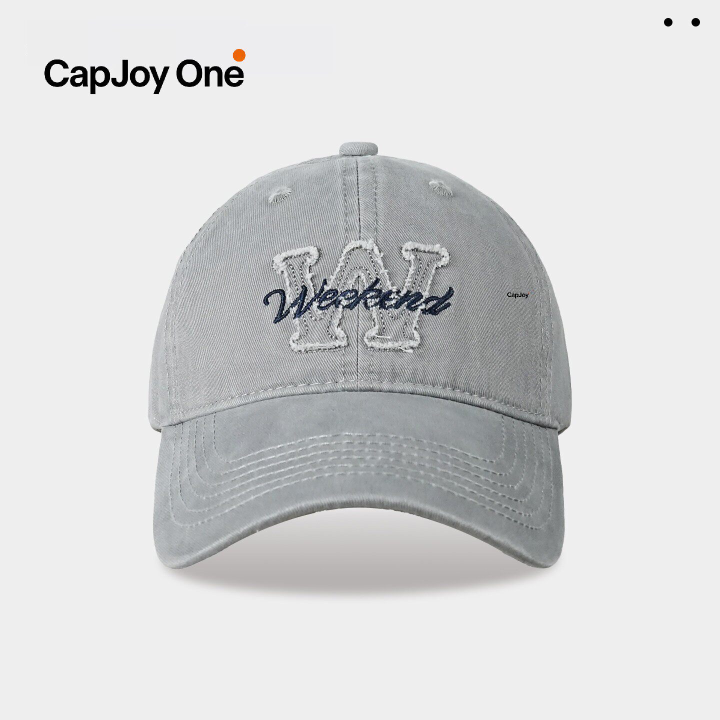 CapJoyOne复古字母刺绣棒球帽