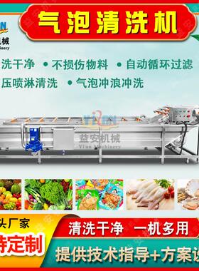 实体YX-4000Q工厂果蔬气泡清洗机 食品级多功能洗菜 果杂水机清洗