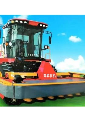 出口自走式割草机360度转向燕麦等高纤维作物的收获9GXY-3.48割台