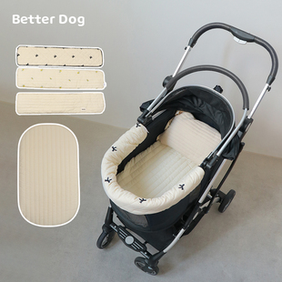 宠物推车围边防脏巾可拆洗垫子枕双面三件套防泼水边缘垫猫狗通用