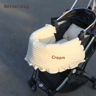宠物宠物推车边缘垫推车围挡防脏可定制定制名字棉布内胆垫边缘